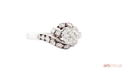 Pierścionek z diamentami, 2 poł. XX w.