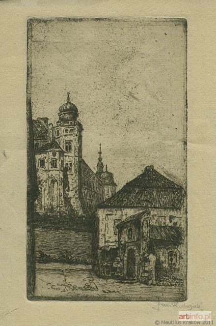 RUBCZAK Jan (Dubczak) | Wawel od strony kościoła św Idziego, ok 1907