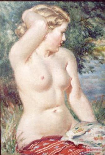 ŻURAWSKI Stanisław | Akt na tle pejzażu