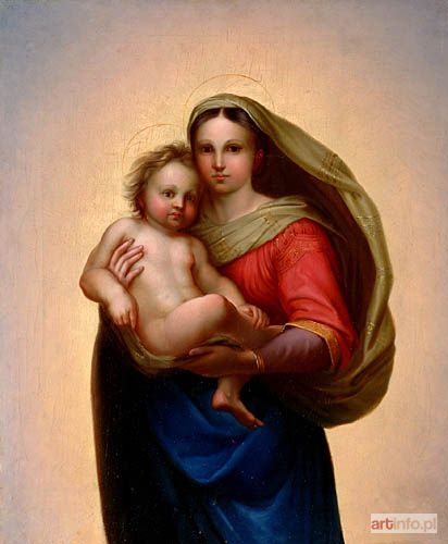 Malarz nieokreślony, XIX w. | MADONNA Z DZIECIĄTKIEM, 1882