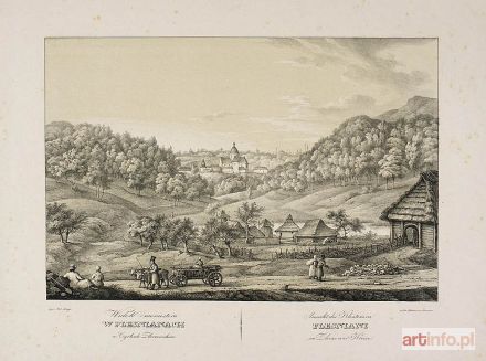 LANGE Antoni | Widok monasteru w Pleśnianach w Cyrkule Złoczowskim, 1823