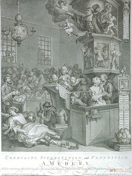 HOGARTH William | Łatwowierność, przesąd i fanatyzm, 1762