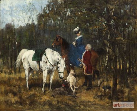 CHEŁMIŃSKI Jan | Na przejażdżce, 1875 r.