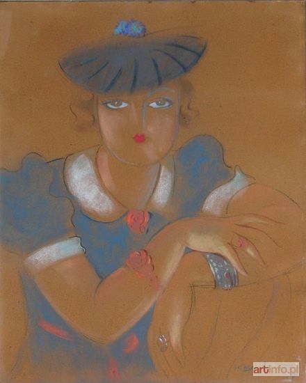 BERLEWI Henryk | Femme aux levres rouges (1937)