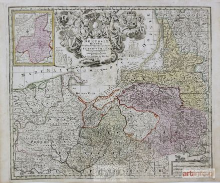 SEUTTER Matthäus | Mapa Prus - Borussiae Regnum, Augsburg, 1730-1750