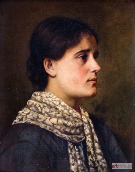 Malarz polski, XIX/XX w. | PORTRET MŁODEJ KOBIETY, 1902