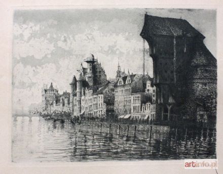 KREISEL Paul | Widok Gdańska - Długie Pobrzeże