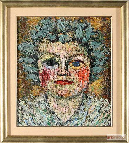 ŻEBROWSKI Adam | Portret żony artysty - Zofii Russek-Żebrowskiej, 1949 r.