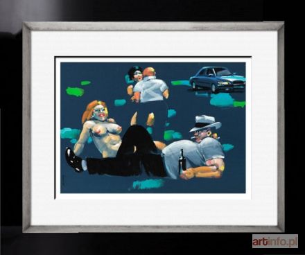 ŚWIERZY Waldemar | Śniadanie na trawie (niebieskie), 2002