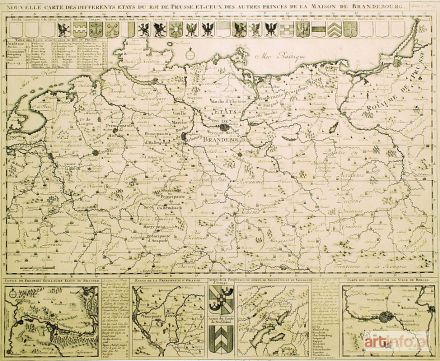 CHÂTELAIN Zacharie | Nouvelle carte des differents etats du Roi de Prusse et de ceux des autres Princes de la Maison de Brandenburg