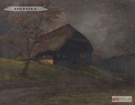 MALARZ niemiecki | DOM NA ZBOCZU, ok. 1920