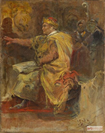 MATEJKO Jan | Szkic do Hołdu pruskiego, 1880-1882 r.