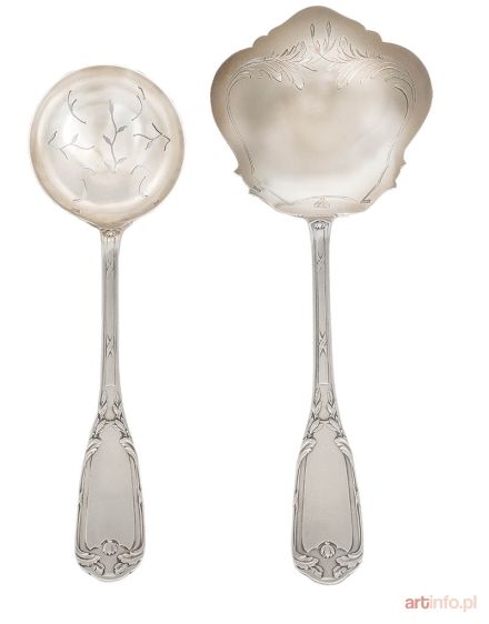 Sztućce do słodyczy, Francja, 1 poł. XX w.