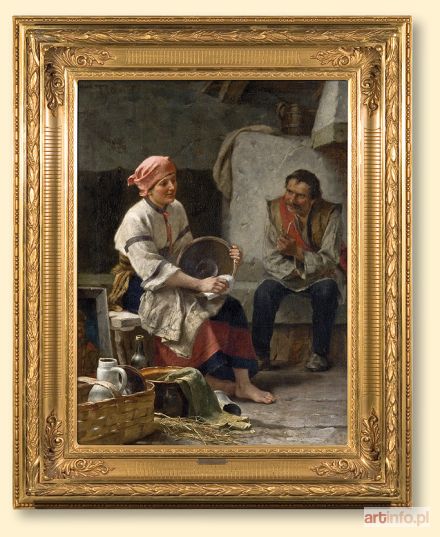 ZUBER Juliusz | W HUCULSKIEJ CHACIE, 1890