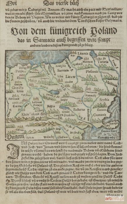 MÜNSTER Sebastian | Mapa Polski - Sarmacja