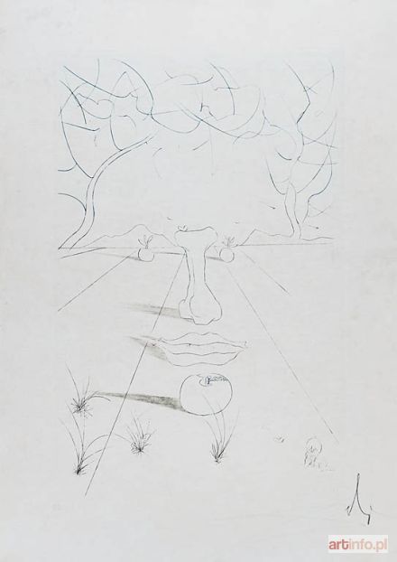 DALI Salvador | Visage surréaliste - 1972