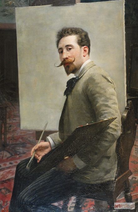 REYZNER Mieczysław | Autoportret z paletą, 1890