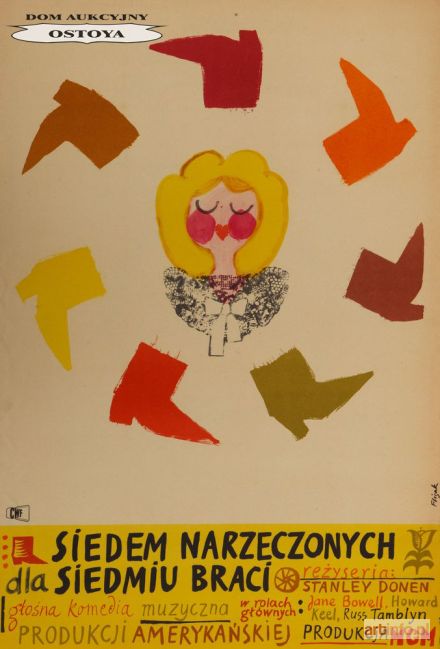 FLISAK Jerzy | Plakat do filmu SIEDEM NARZECZONYCH DLA SIEDMIU BRACI, 1964