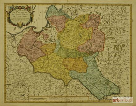 ROUGE George-Louis Le | Mapa Polski i Księstwa Litewskiego, Paryż 1745 r.