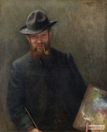 PANKIEWICZ Józef | PORTRET MALARZA, OK. 1900