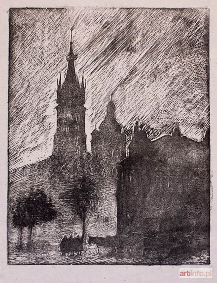 WEISS Wojciech | Kościół Mariacki w Krakowie - Poranek, 1942