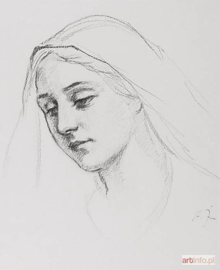 ŻURAWSKI Stanisław | Studium głowy Marii