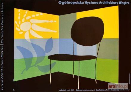 ZAMECZNIK Wojciech | Ogólnopolska Wystawa Architektury Wnętrz, 1957 r., plakat wystawowy