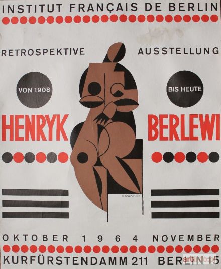 BERLEWI Henryk | Plakat wystawy retrospektywnej w Berlinie (1964)