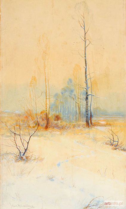 HOLZMÜLLER Juliusz | LEŚNA POLANA ZIMĄ, 1899