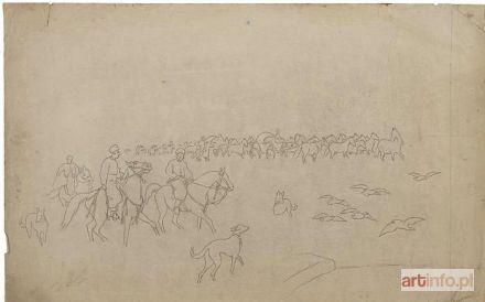 KOSSAK Juliusz | Pochód Tatarów przez step, 1887
