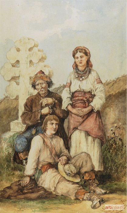 RYBKOWSKI Tadeusz | Pod krzyżem, 1880