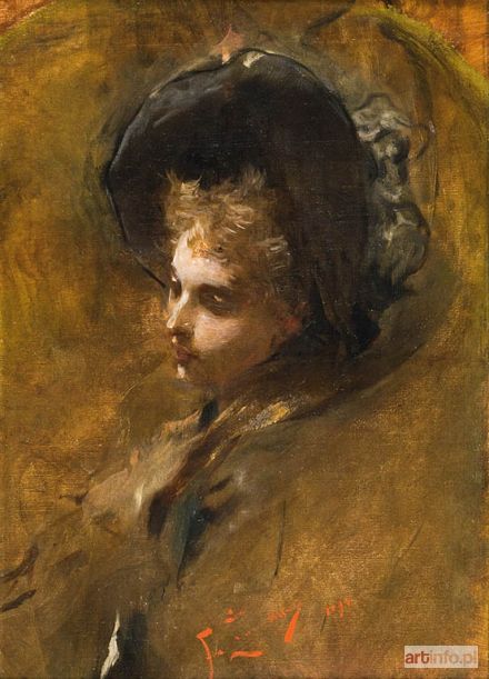 ŻMURKO Franciszek | KOBIETA W KAPELUSZU, 1894