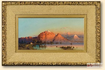 ŚWIESZEWSKI Aleksander | ZACHÓD SŁOŃCA NAD LAGO DI ARONZO