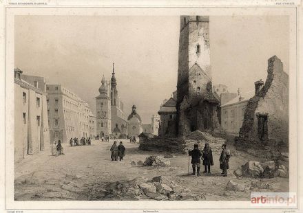 LAUVERAGNE Barthélemy | Kraków. Plac Wszystkich Świętych, 1840