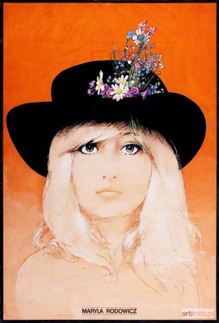 ŚWIERZY Waldemar | MARYLA RODOWICZ - PROJEKT PLAKATU, 1975 R.