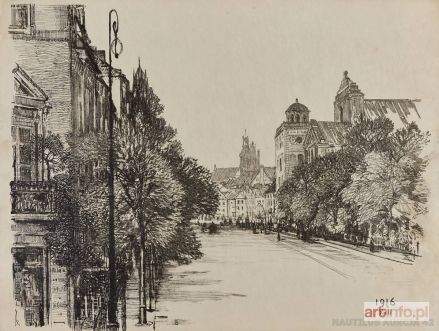 JABŁCZYŃSKI Feliks | Rynek Starego Miasta [kamienica św. Anny], 1916