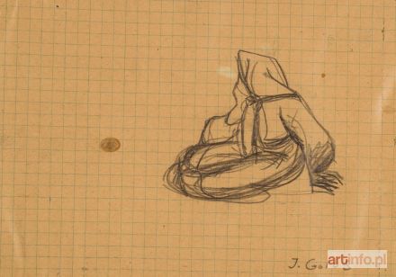 GOLUS Jan | SIEDZĄCA DZIEWCZYNKA, 1959