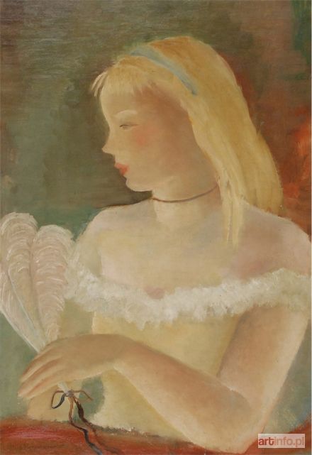 HOHERMANN Alicja | Kobieta z wachlarzem z piór, 1936