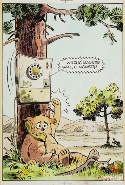 SZYSZKO Marek | Były w lesie raz igrzyska, ilustracja komiksowa, 1984 r.