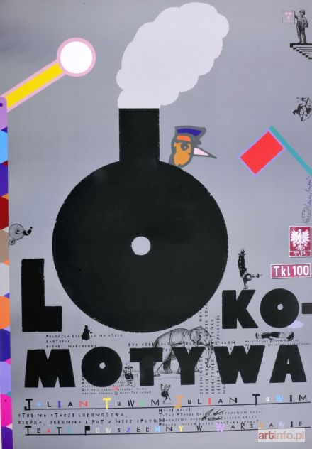 MAJEWSKI Lech | plakat Lokomotywa z autografem autora