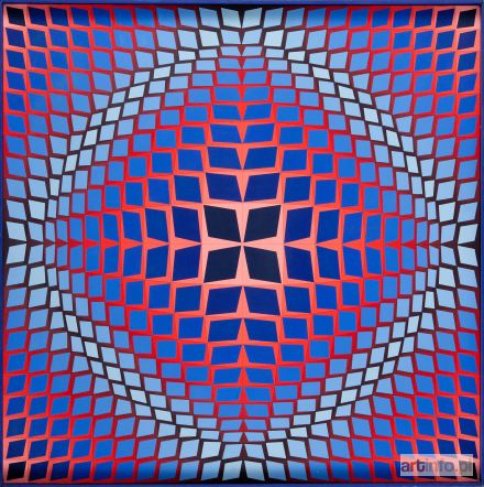 VASARELY Victor | Pulsar - Bleu, 1971 r.