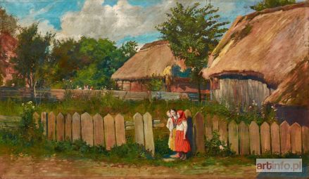 MATEJKO Stefan | Wiejskie chaty, ok. 1910