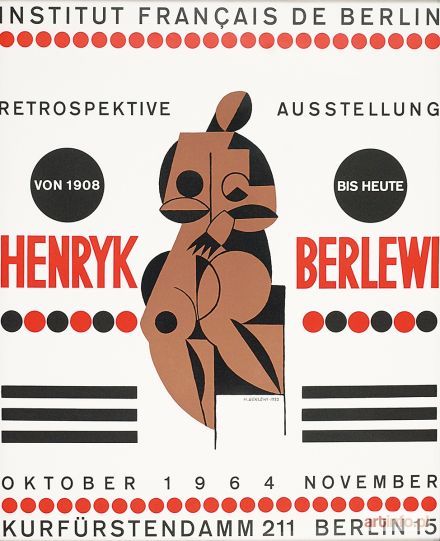 BERLEWI Henryk | Plakat z wystawy Henryka Berlewiego - Berlin, 1964