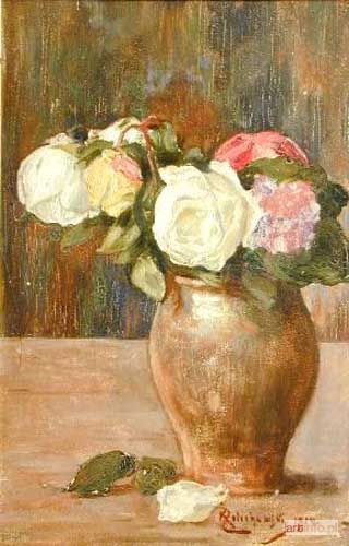 ŻELECHOWSKI Kasper | Róże w wazonie (1914)