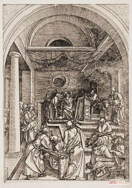 DÜRER Albrecht | Der zwölfjährige Jesus im Tempel [Dwunastoletni Jezus w Świątyni], 1503