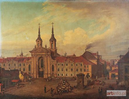 ZALESKI Marcin | Plac Krasińskich z kościołem Pijarów, ok. 1830