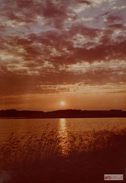 MURMAN Marian | ZACHÓD SŁOŃCA NAD JEZIOREM WDZYDZE, ok. 1965