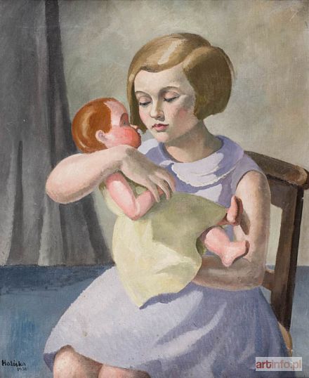 HALICKA Alicja | Dziewczynka z lalką, 1930