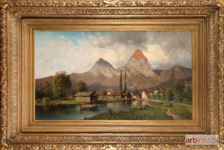 ŚWIESZEWSKI Aleksander | Pejzaż alpejski, 1879 r.