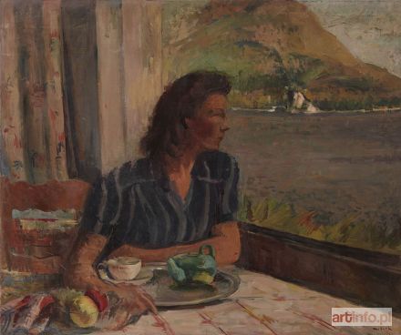 MILICH Adolf Abram | Femme devant la fenętre